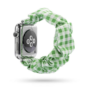 HiStraps™ - Green Gingham Scrunchie Watch Band