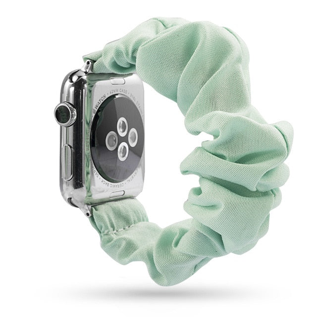 HiStraps™ - Pastol Green Scrunchie Watch Band