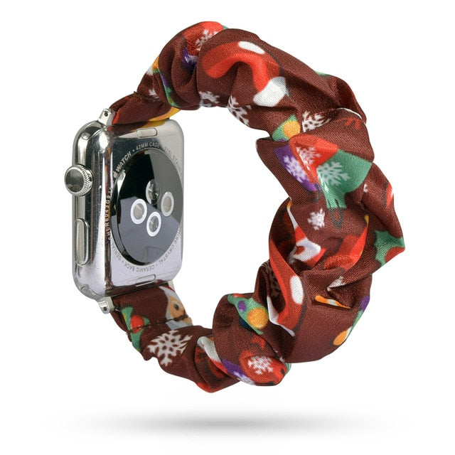 HiStraps™ - Christmas Brown Scrunchie Watch Band